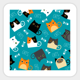 So Many Cats Sticker